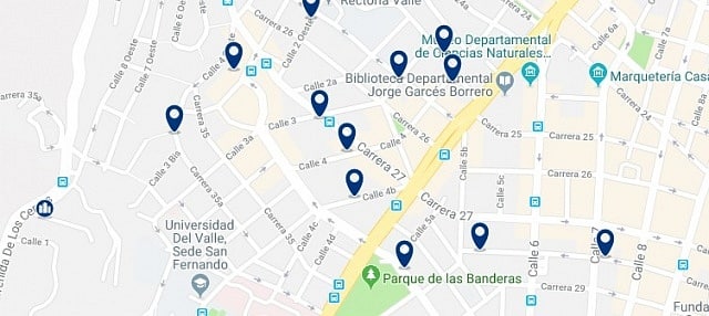 Accommodation in San Fernando - Click on the map to see all available accommodation in this area
