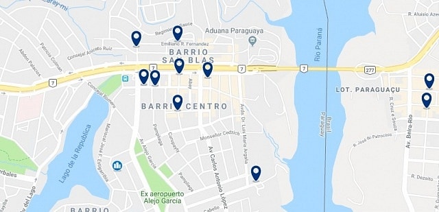 Alojamiento en Ciudad del Este - Click to see all available accommodation in this area