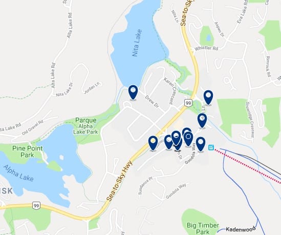 Accommodation in Creekside - Click on the map to see all available accommodation in this area