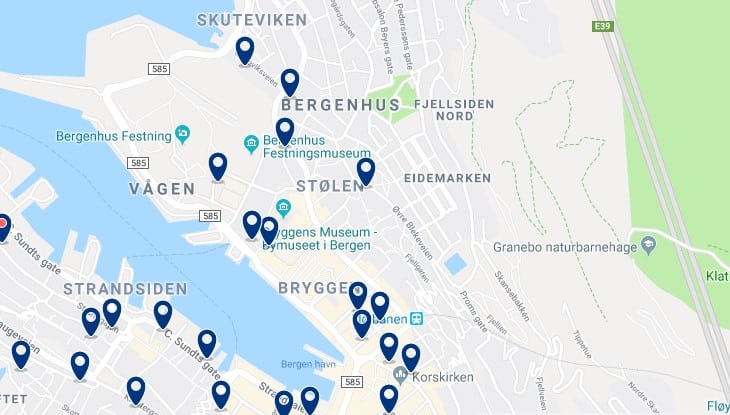 Alojamiento en Bergenhus - Haz clic para ver todos el alojamiento disponible en esta zona