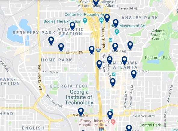 Best Areas To Stay In Atlanta Georgia Best Districts
