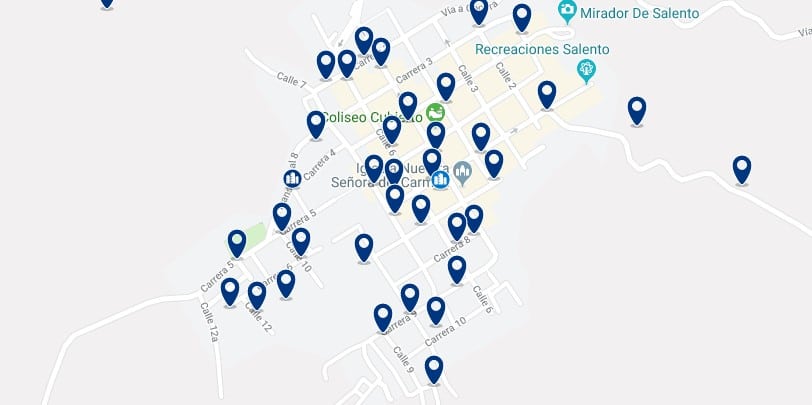 Alojamiento en Salento - Haz clic para ver todos el alojamiento disponible en esta zona