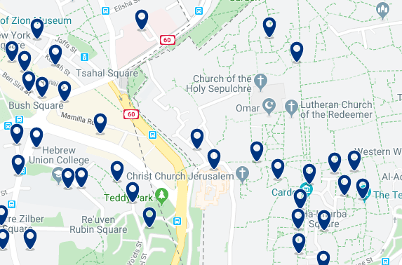 Accommodation in Old Town – Click on the map to see all accommodation in this area