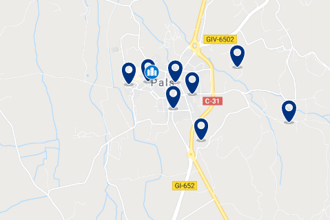 Accommodation in Pals - Click to see all the available accommodation in this area
