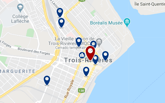 Alojamiento en Trois Rivieres City Centre - Haz clic para ver todo el alojamiento disponible en esta zona