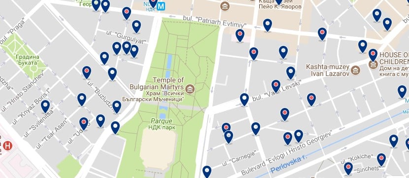 Alojamiento cerca del NDK en Sofía - Clica sobre el mapa para ver todo el alojamiento en esta zona.png
