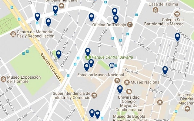 Accommodation in Centro Internacional - Click on the map to see all available accommodation in this area