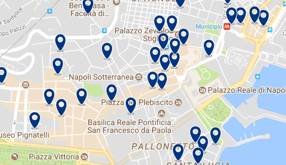 Staying near the Piazza del Plebiscito – Click on the map to see all available accommodation in this area