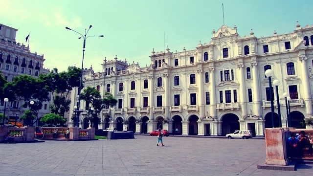 Zona recomendada para alojarse en Lima - Centro Histórico