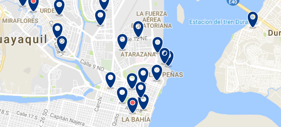 Accommodation in Las Peñas - Click on the map to see all available accommodation in this area