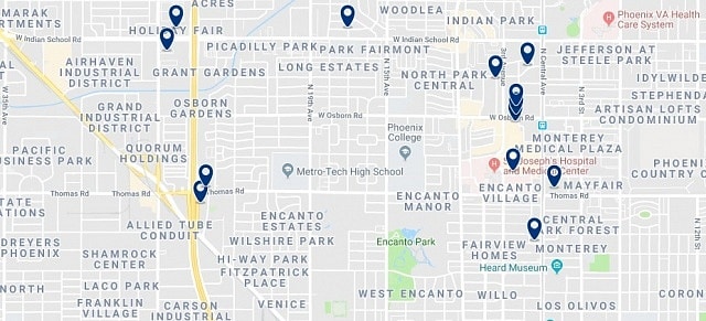 Accommodation in Encanto - Click on the map to see all accommodation in this area
