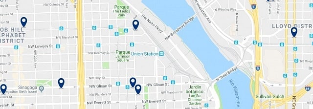 Accommodation in Pearl District - Click on the map to see all available accommodation in this area