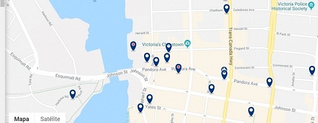 Accommodation in Chinatown - Click on the map to see all available accommodation in the area