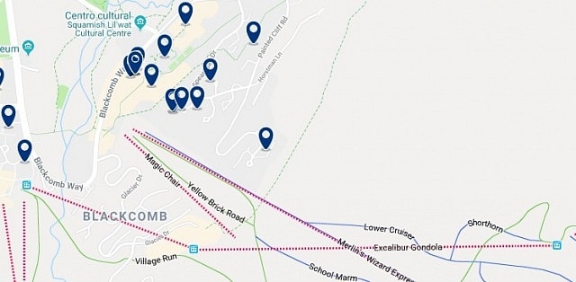 Accommodation in Upper Village - Click on the map to see all available accommodation in this area