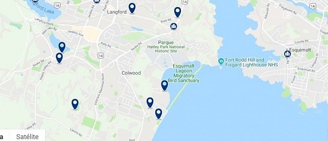 Accommodation in West Shore - Click on the map to see all available accommodation in the area