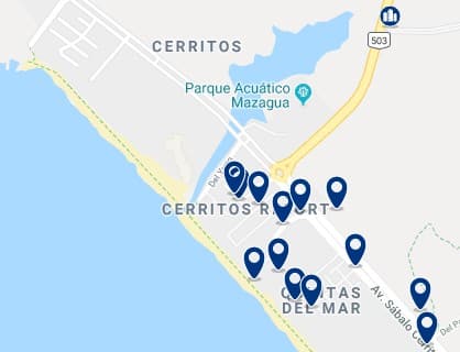 Accommodation in Cerritos – Click on the map to see all available accommodation in this area