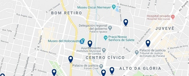 Accommodation in Bom Retiro - Click on the map to see all available accommodation in this are