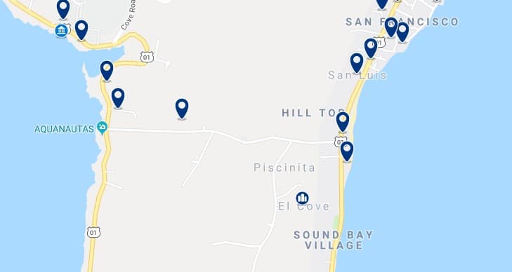 Accommodation in El Cove - Click to see all available accommodation on a map