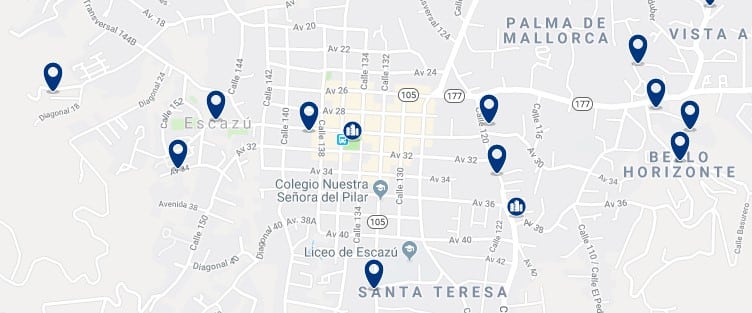 Alojamiento en Escazú - Haz clic para ver todos el alojamiento disponible en esta zona
