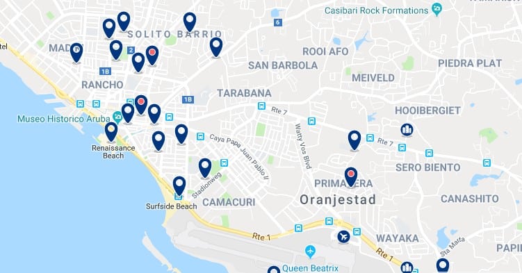 Alojamiento en Oranjestad - Haz clic para ver todos el alojamiento disponible en esta zona