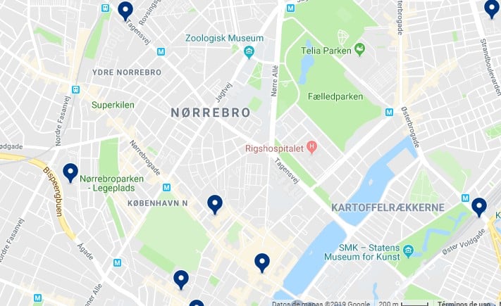Alojamiento en Nørrebro - Haz clic para ver todos el alojamiento disponible en esta zona