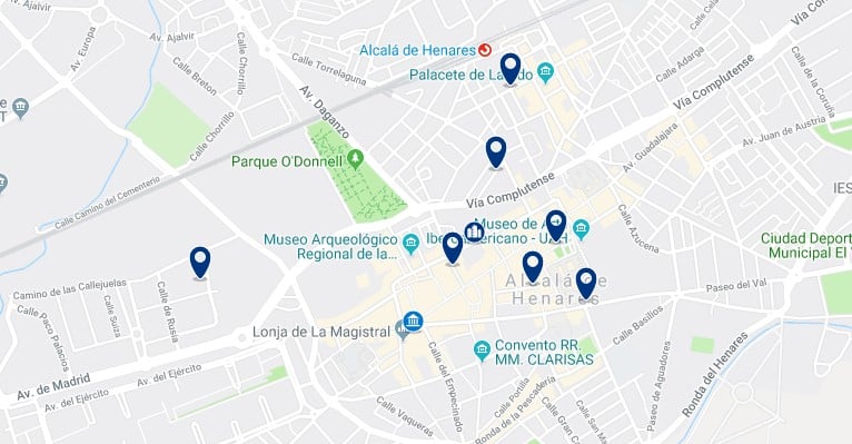 Alojamiento en el Centro Histórico de Alcalá de Henares - Haz clic para ver todos el alojamiento disponible en esta zona