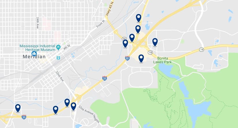 Accommodation near Bonita Lakes Park - Click on the map to see all available accommodation in this area