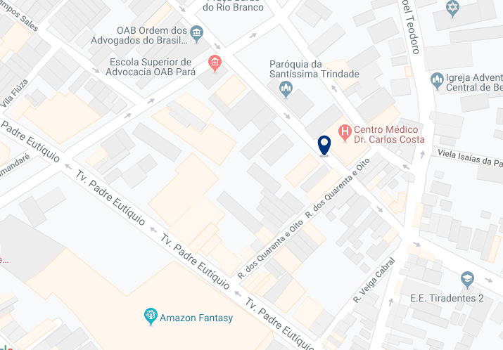 Accommodation in Belém City Center – Click on the map to see all available accommodation in this area