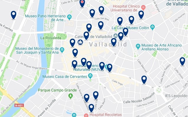 Alojamiento en el Centro Histórico de Valladolid - Haz clic para ver todos el alojamiento disponible en esta zona