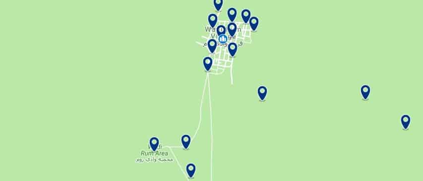 Alojamiento en Wadi Rum Village - Haz clic para ver todos el alojamiento disponible en esta zona