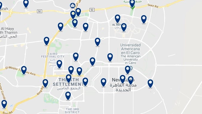 Alojamiento en New Cairo - Haz clic para ver todos el alojamiento disponible en esta zona