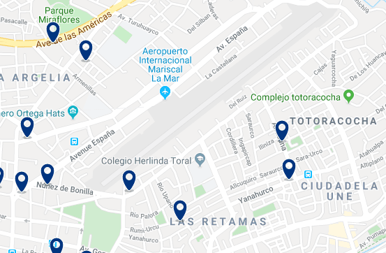 Alojamiento cerca del aeropuerto Mariscal Lamar - Haz clic para ver todo el alojamiento disponible en esta zona