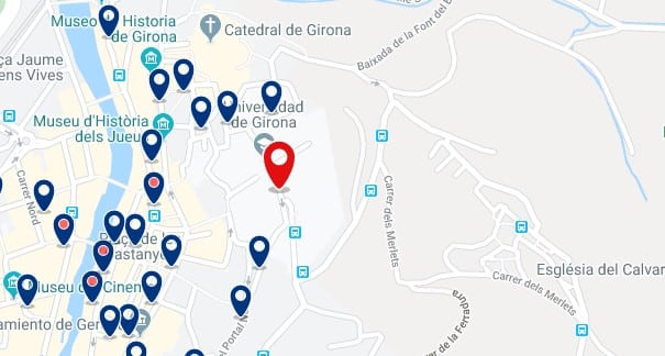 Alojamiento cerca de la Universidad de Girona - Clica sobre el mapa para ver todo el alojamiento en esta zona
