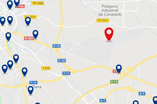 Alojamiento cerca del aeropuerto de Reus - Haz clic para ver todo el alojamiento disponible en esta zona