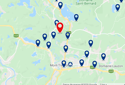 Accommodation near Mont Tremblant Casino - Click on the map to see all accommodation in this area