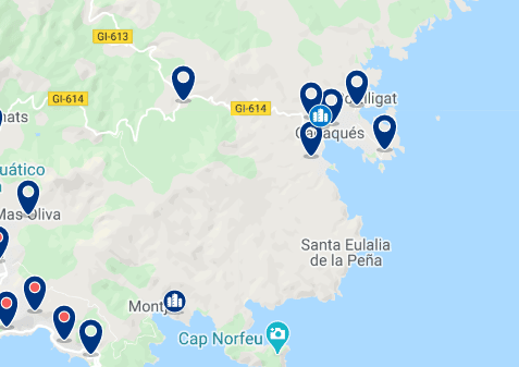 Accommodation in Cadaqués - Click to see all the available accommodation in this area