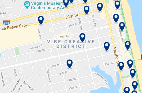 Accommodation in Virginia Beach - Click on the map to see all available accommodation in this area