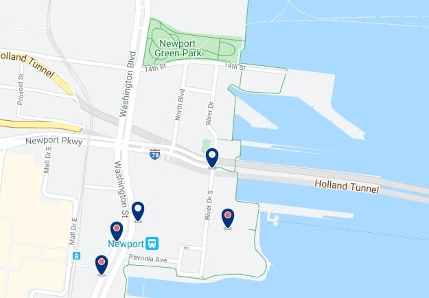 Alojamiento en Newport - Clica sobre el mapa para ver todo el alojamiento en esta zona