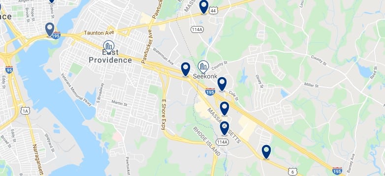 Alojamiento en East Providence - Haz clic para ver todos el alojamiento disponible en esta zona