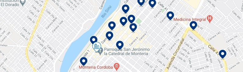 Alojamiento en el centro de Montería, Colombia - Haz clic para ver todos el alojamiento disponible en esta zona