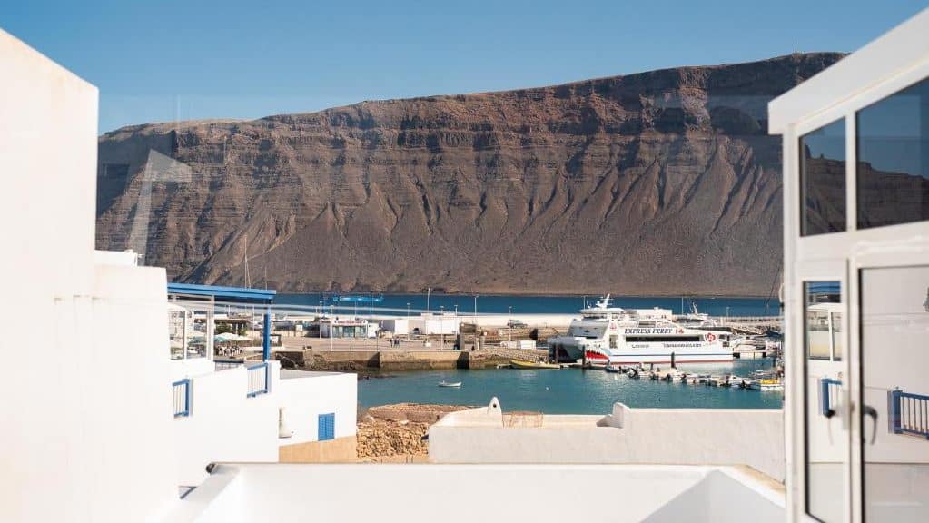 Caleta de Sebo is the best town to stay in on the island of La Graciosa