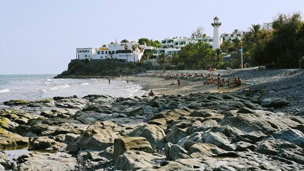 Zona de playa recomendada donde dormir en la isla de Gran Canaria - San Agustín