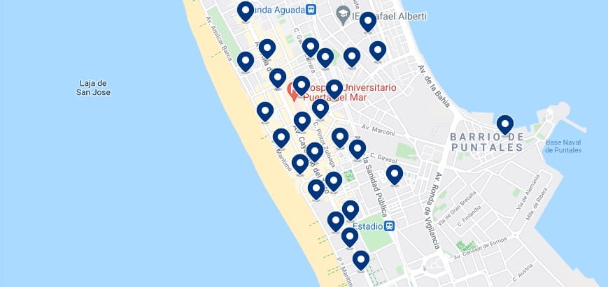 Accommodation near La Victoria Beach, Cádiz – Click to see all the available accommodation in this area