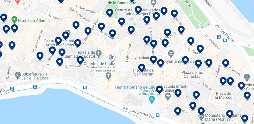 Accommodation in El Pópulo, Cádiz – Click to see all the available accommodation in this area