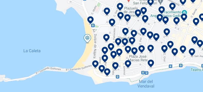 Accommodation in La Viña, Cádiz – Click to see all the available accommodation in this area