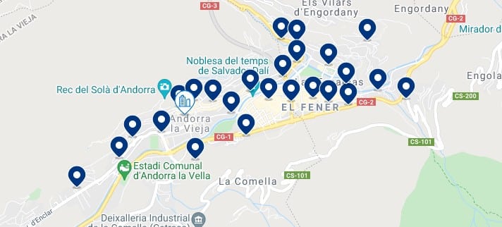 Alojamiento en Andorra la Vella – Haz clic para ver todo el alojamiento disponible en esta zona